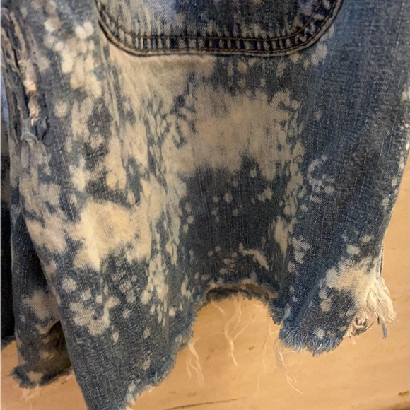 VINTAGE Unionbay Shorts Overalls Womens Indigo Denim Logo Cotton - Picture 10 of 16